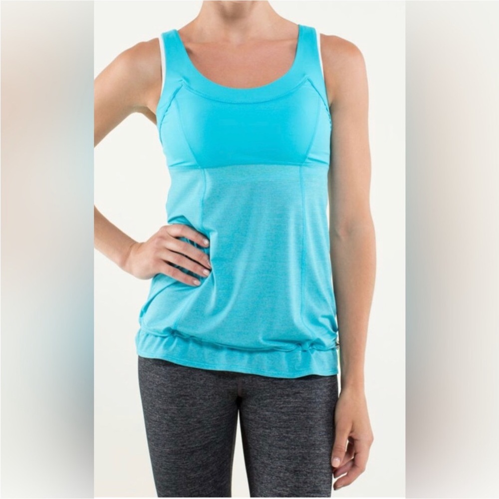 Lululemon Run Tank Top- Blue- Size 6